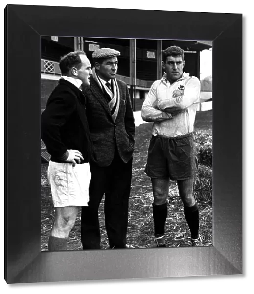 All Black Colin Meads (right) and New Zealand captain Wilson Whineray pictured in