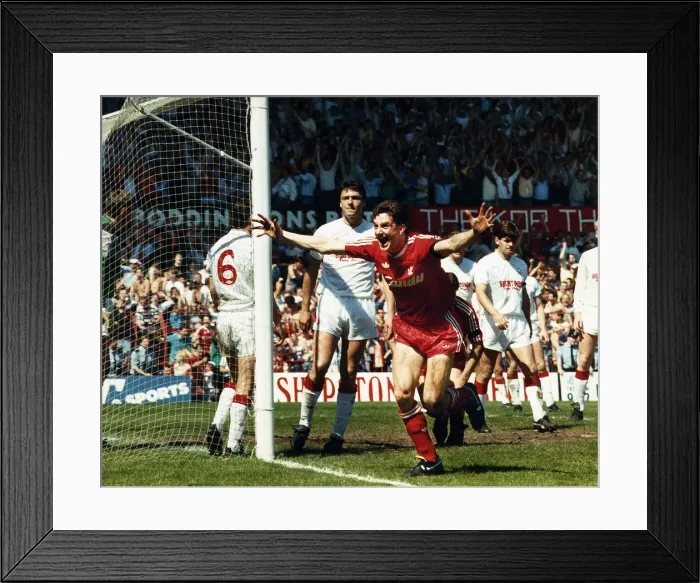 Framed Print : FA Cup Semi Final at Old Trafford. Liverpool 3 v Nottingham Forest 1 Framed Print : FA Cup Semi Final at Old Trafford. Liverpool 3 v Nottingham Forest 1