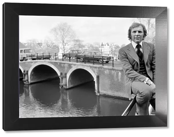 Pictures of England Captain Bobby Moore in Amsterdam, where he went to watch the Ajax vs