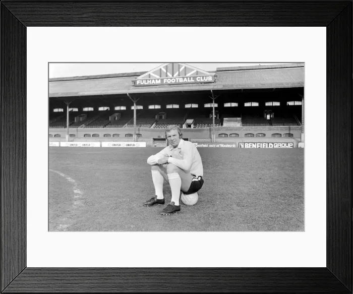 Framed Print : Former West Ham team captain Bobby Moore today joined Fulham F. C. for £25, 000 Framed Print : Former West Ham team captain Bobby Moore today joined Fulham F. C. for £25, 000