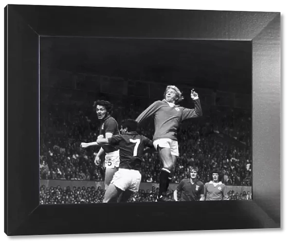 Denis Law seen here in action against Ipswich at Old Trafford