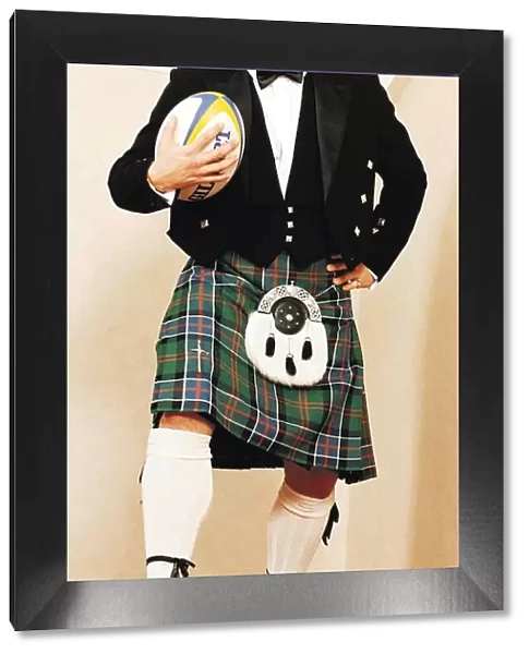 WILL CARLING kilt English rugby captain ball