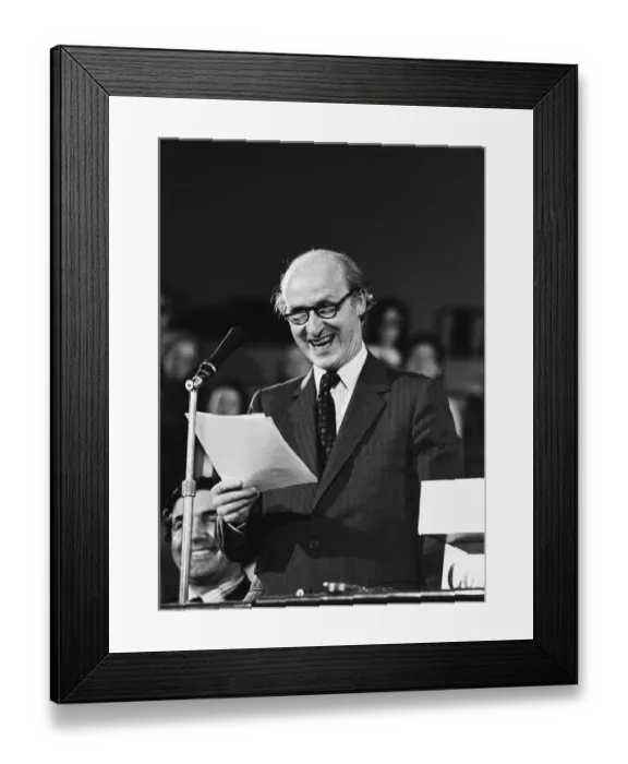 Framed Print : Chancellor of the Exchequer Anthony Barber makes a speech at the second Framed Print : Chancellor of the Exchequer Anthony Barber makes a speech at the second