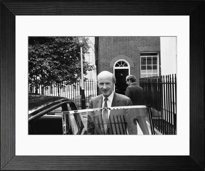 Framed Print : Chancellor of the Exchequer Anthony Barber leaves Downing Street for the House of Commons Framed Print : Chancellor of the Exchequer Anthony Barber leaves Downing Street for the House of Commons