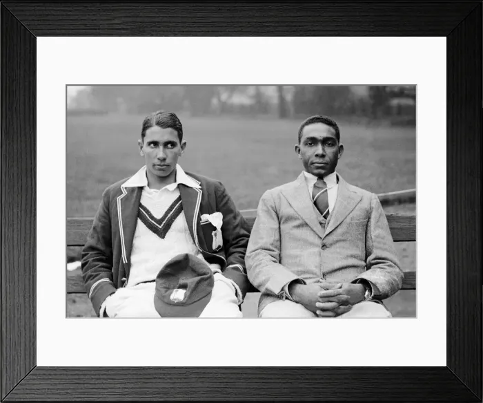 Framed Print : West Indian cricketers Ivan Barrow and Oscar Da Costa Framed Print : West Indian cricketers Ivan Barrow and Oscar Da Costa