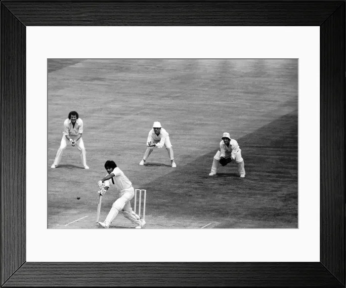 Framed Print : Test match: England vs. Pakistan. June 1978 Framed Print : Test match: England vs. Pakistan. June 1978