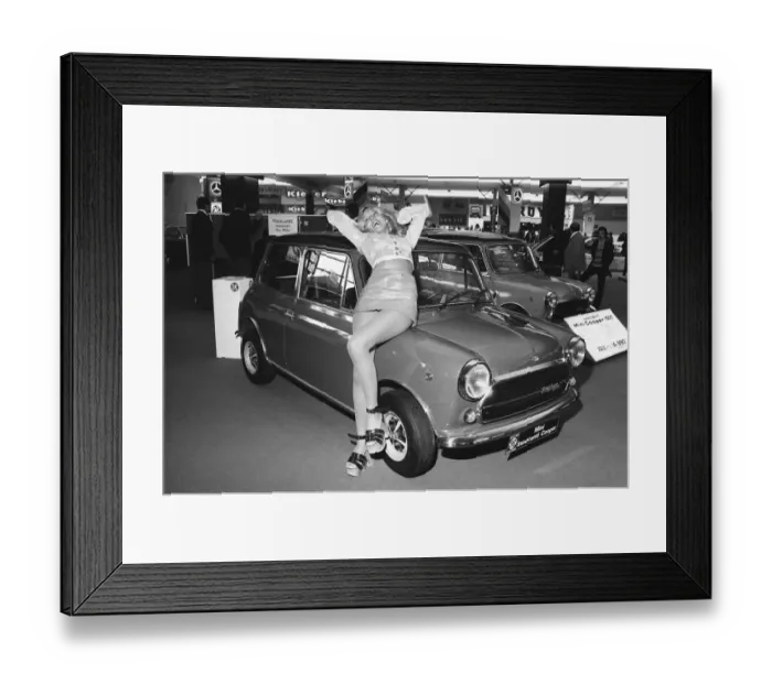 Framed Print : General scenes from the 1972 Paris motor show 6th October 1972