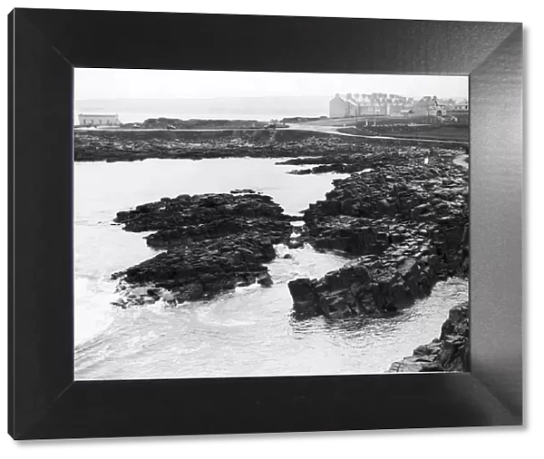 The rocky coastline near Portrush in County Londonderry Northern Ireland. 25th April 1928