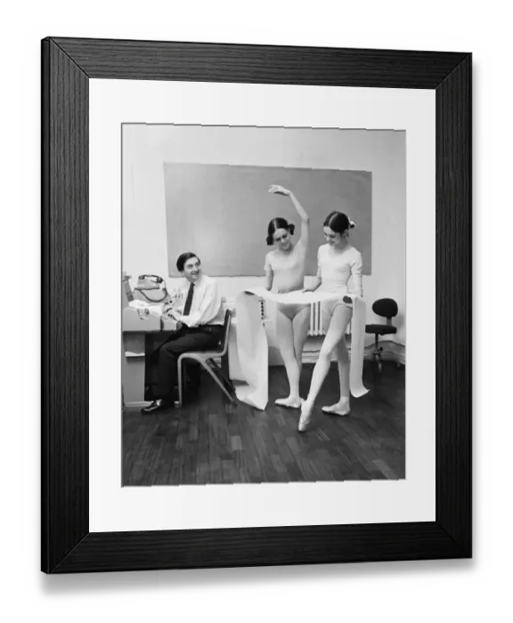 Framed Print : Royal Ballet Company dancers Lesley Collier aged 22 from Orpington and Marilyn Thompson Framed Print : Royal Ballet Company dancers Lesley Collier aged 22 from Orpington and Marilyn Thompson