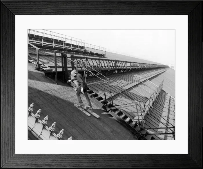 Framed Print : How to slope off for a walk over the roof. This particular high minded exercise isn Framed Print : How to slope off for a walk over the roof. This particular high minded exercise isn