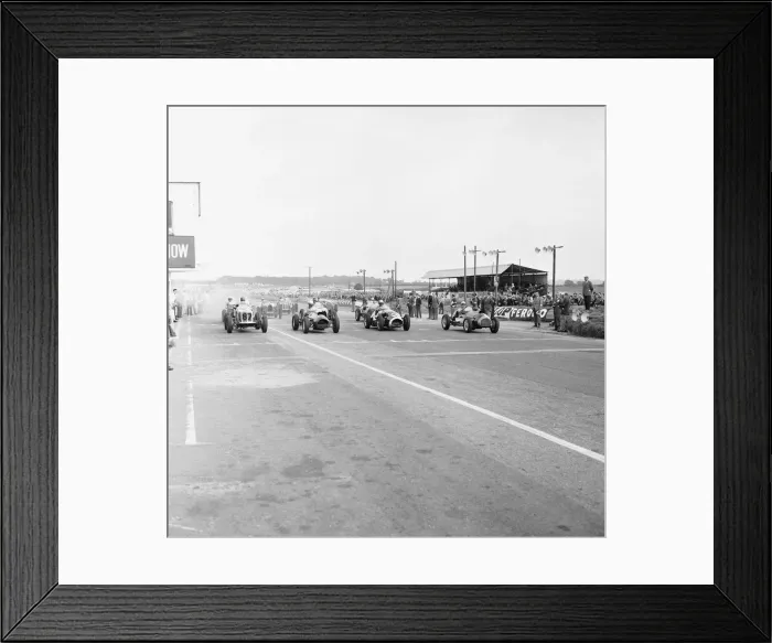 Framed Print : Start of the Classic Racing Cars race at Snetterton 27th September 1964 *** Local Caption Framed Print : Start of the Classic Racing Cars race at Snetterton 27th September 1964 *** Local Caption