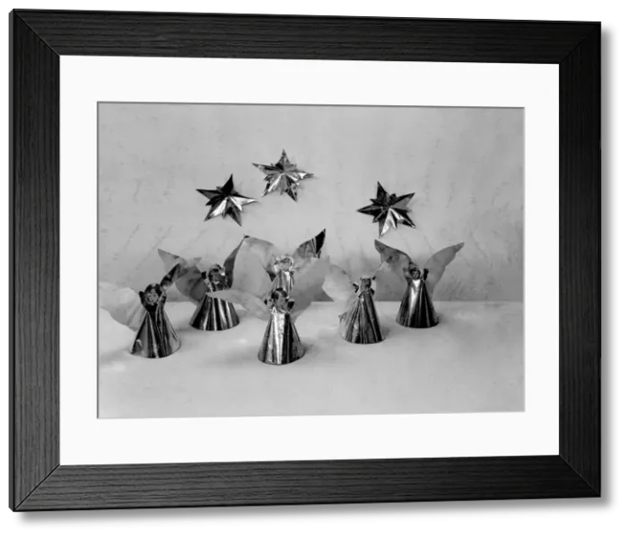 Framed Print : Christmas decorations. 9th December 1958 Local Caption watscan Framed Print : Christmas decorations. 9th December 1958 Local Caption watscan