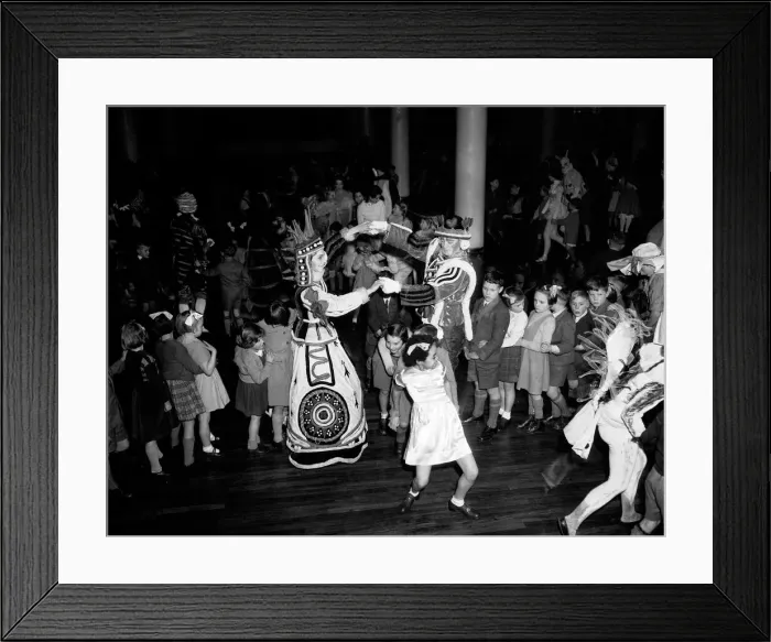 Framed Print : Mad Hatters tea party. 22nd December 1953