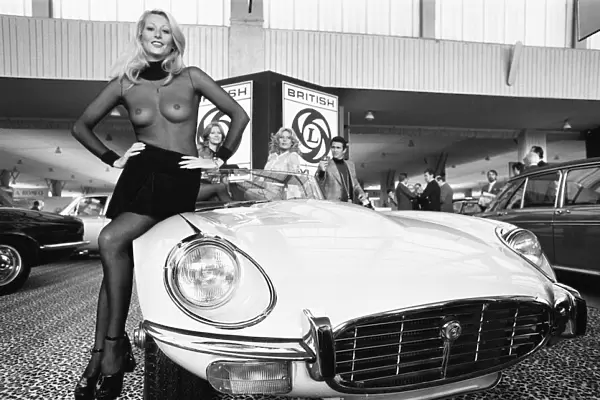 General scenes from the 1972 Paris motor show 6th October 1972