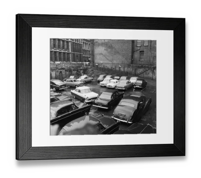 Framed Print : Some of the cars at the Daily Mirror car park at Geraldine House in Fetters Lane Framed Print : Some of the cars at the Daily Mirror car park at Geraldine House in Fetters Lane