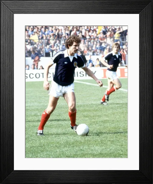 Framed Print : Scotlands Graeme Souness seen here in action against England. 20th May 1978 Framed Print : Scotlands Graeme Souness seen here in action against England. 20th May 1978