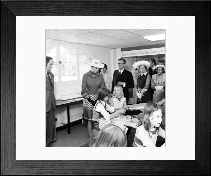 Framed Print : Princess Anne opening the National Maritime Museum at Greenwich. 30th May 1974 Framed Print : Princess Anne opening the National Maritime Museum at Greenwich. 30th May 1974
