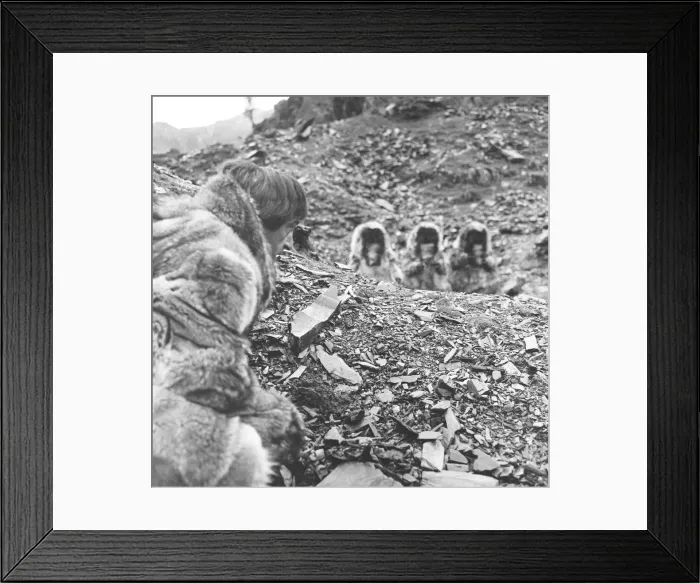 Framed Print : On location filming Dr Who. Actor Patrick Troughton filming in Snowdonia with the Yeti Framed Print : On location filming Dr Who. Actor Patrick Troughton filming in Snowdonia with the Yeti