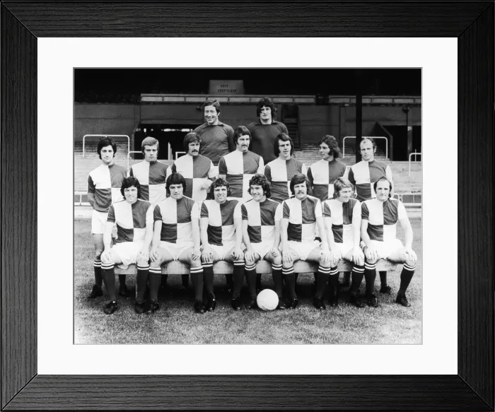 Framed Print : Bristol Rovers football team pose for a team group at their Eastville Stadium home Framed Print : Bristol Rovers football team pose for a team group at their Eastville Stadium home