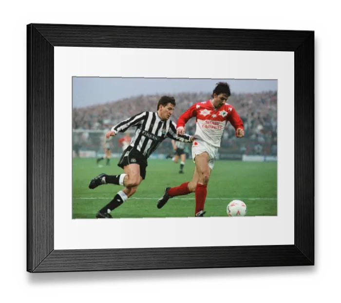 Framed Print : Barnsley 1 v. Newcastle United 1. 18th November 1989 Framed Print : Barnsley 1 v. Newcastle United 1. 18th November 1989