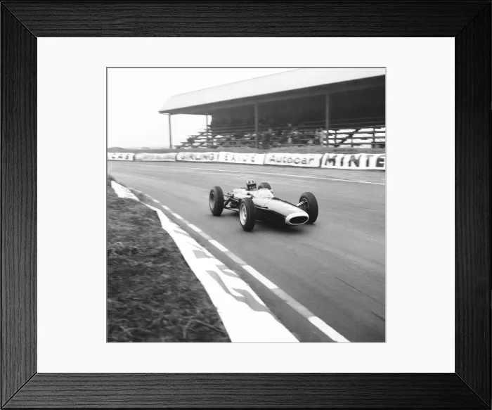 Framed Print : Graham Hill seen here during practise in his BRM at Snetterton 13th March 1964 *** Local Framed Print : Graham Hill seen here during practise in his BRM at Snetterton 13th March 1964 *** Local
