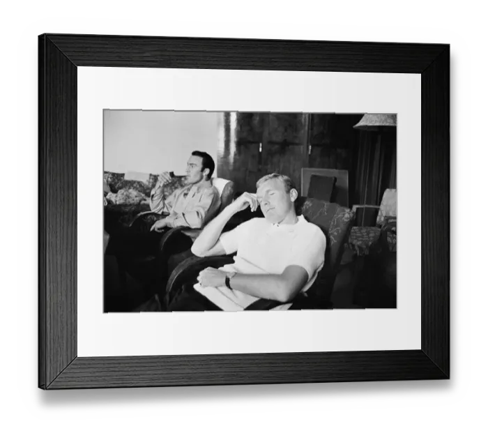 Framed Print : 1966 World Cup The England squad at their base in Hendon where they stayed