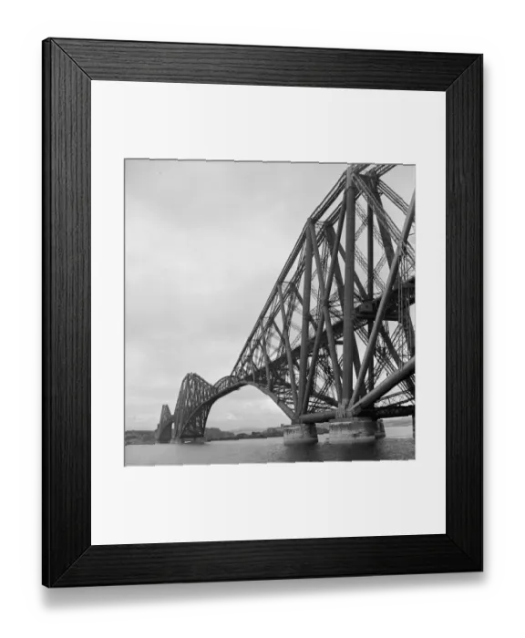 Framed Print : The Forth Rail Bridge. The Forth Bridge (Built 1890) was the largest span bridge in Framed Print : The Forth Rail Bridge. The Forth Bridge (Built 1890) was the largest span bridge in