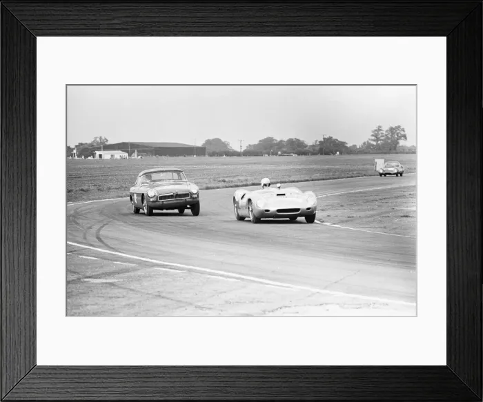 Framed Print : Competitors in the 1963 Autocar 3 hour endurance race at Snetterton Framed Print : Competitors in the 1963 Autocar 3 hour endurance race at Snetterton