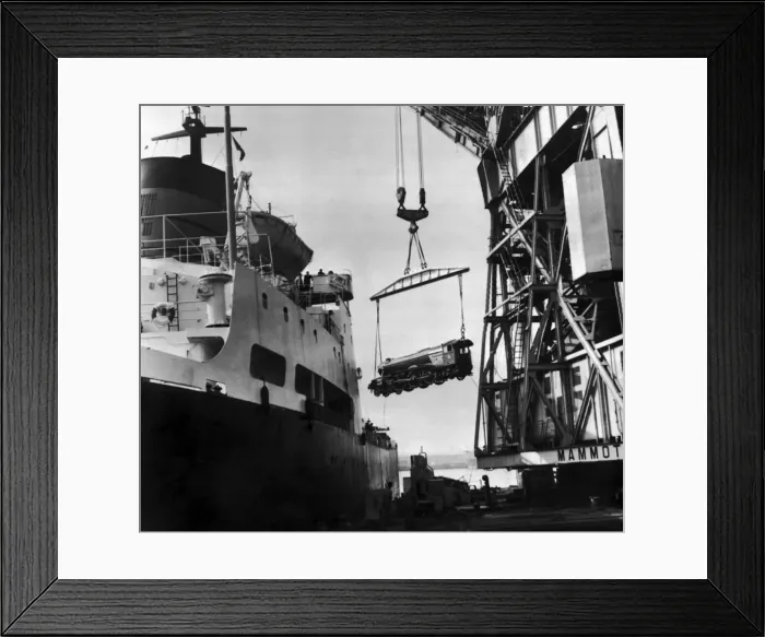 Framed Print : Living up to its name, Flying Scotsman takes to the air courtesy of the Mersey Docks Framed Print : Living up to its name, Flying Scotsman takes to the air courtesy of the Mersey Docks