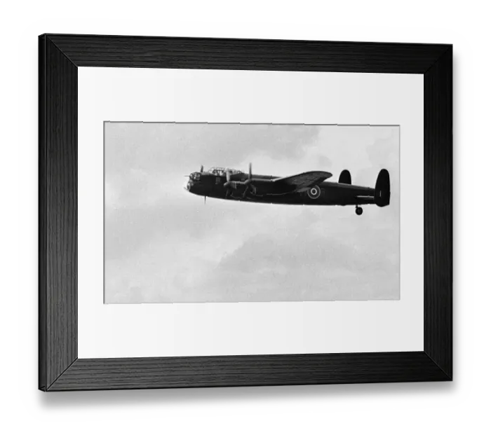 Framed Print : Avro Lancaster seen here taking part in the fly past at RAF Scampton, Lincoln