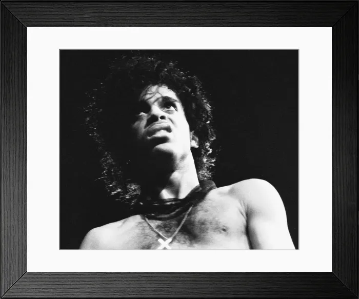 Framed Print : Prince performing on stage at the Joe Louis Arena, Chicago 11th November 1984 Framed Print : Prince performing on stage at the Joe Louis Arena, Chicago 11th November 1984