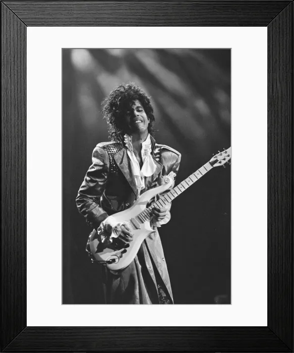 Framed Print : Prince performing on stage at the Joe Louis Arena, Chicago 11th November 1984 Framed Print : Prince performing on stage at the Joe Louis Arena, Chicago 11th November 1984