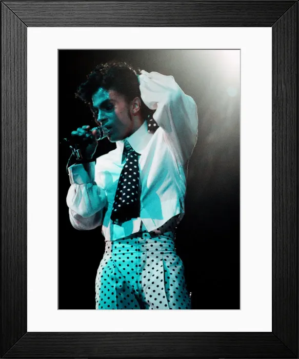 Framed Print : Prince performing on stage at Wembley 25th July 1988 Lovesexy World Tour Framed Print : Prince performing on stage at Wembley 25th July 1988 Lovesexy World Tour