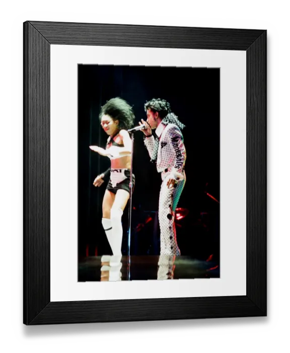 Framed Print : Prince performing on stage at Wembley 25th July 1988 Lovesexy World Tour