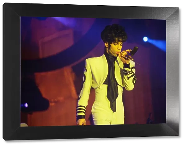 Prince performing on stage 7th Se[tember 1993 7th Prince seen here performing at