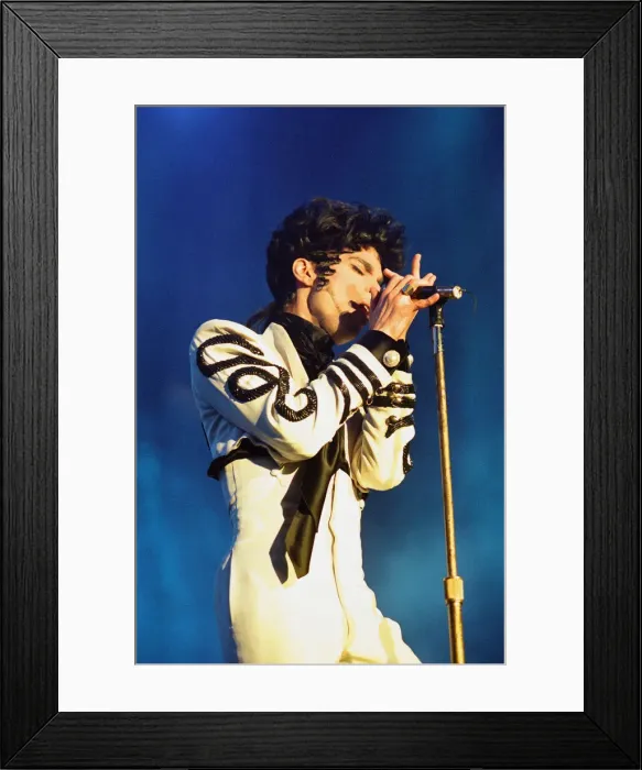 Framed Print : Prince seen here performing at BBC Broadcasting House as part of his Act II tour 7th