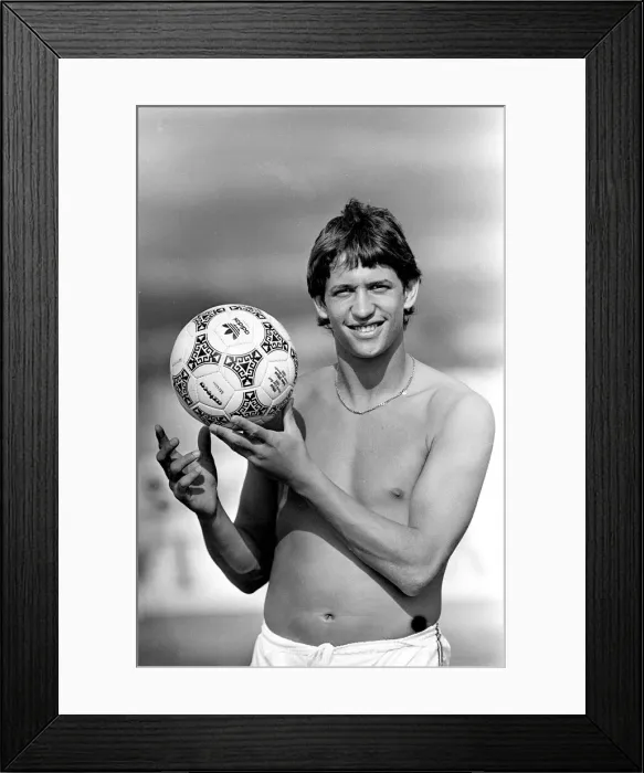 Framed Print : England footballer Gary Lineker at the team base in Monterrey Framed Print : England footballer Gary Lineker at the team base in Monterrey