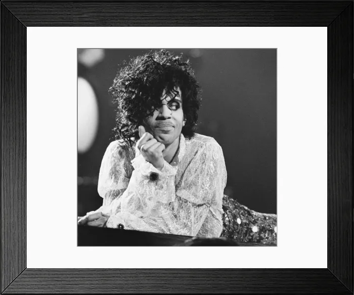 Framed Print : Prince performing on stage at the Joe Louis Arena, Chicago 11th November 1984 Framed Print : Prince performing on stage at the Joe Louis Arena, Chicago 11th November 1984