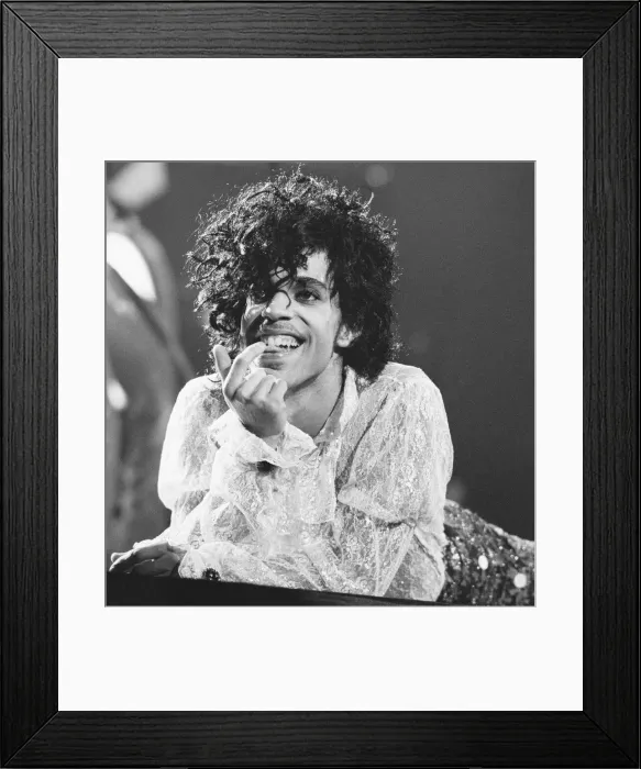Framed Print : Prince performing on stage at the Joe Louis Arena, Chicago 11th November 1984 Framed Print : Prince performing on stage at the Joe Louis Arena, Chicago 11th November 1984