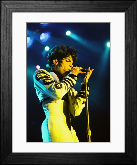 Framed Print : Prince seen here performing at BBC Broadcasting House as part of his Act II tour 7th