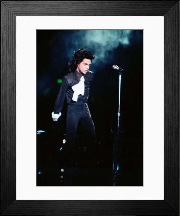 Framed Print : Prince performing on stage at Wembley 29th July 1988