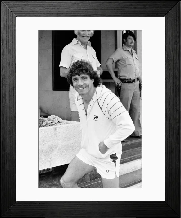 Framed Print : England footballer Kevin Keegan in relaxed mood at the team hotel during the 1982 World
