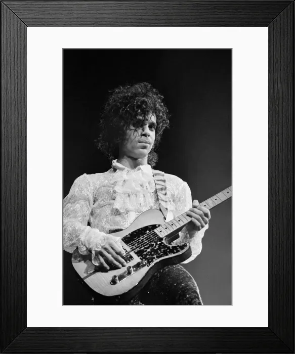 Framed Print : Prince performing on stage at the Joe Louis Arena, Chicago 11th November 1984 Framed Print : Prince performing on stage at the Joe Louis Arena, Chicago 11th November 1984