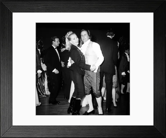 Framed Print : Actress Zsa Zsa Gabor holds a party this evening for over 200 guests at Les Ambassadeurs