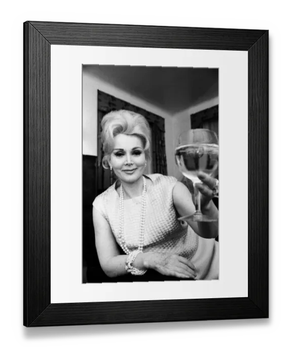 Framed Print : Actress Zsa Zsa Gabor pictured at a West London Hotel, Saturday 12th March 1966 Framed Print : Actress Zsa Zsa Gabor pictured at a West London Hotel, Saturday 12th March 1966
