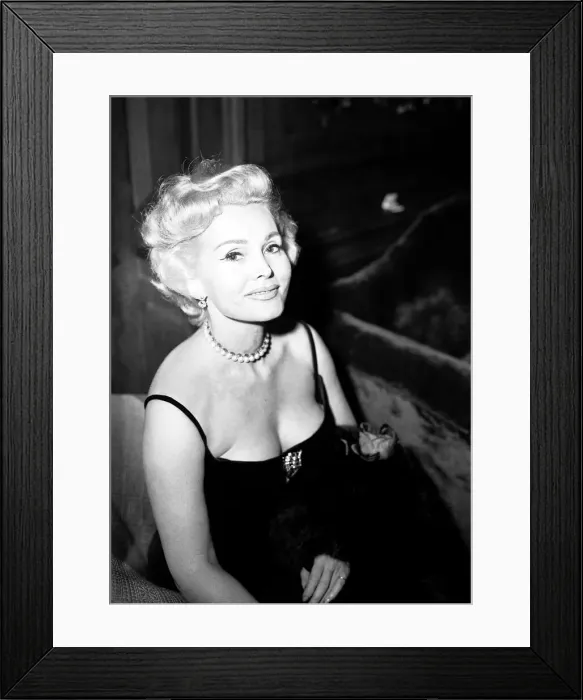 Framed Print : Zsa Zsa Gabor at a reception at The Dorchester Hotel, London Framed Print : Zsa Zsa Gabor at a reception at The Dorchester Hotel, London