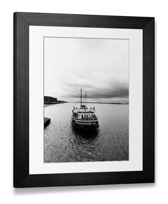 Framed Print : Mersey Ferry in Liverpool 5t August 1980 Framed Print : Mersey Ferry in Liverpool 5t August 1980