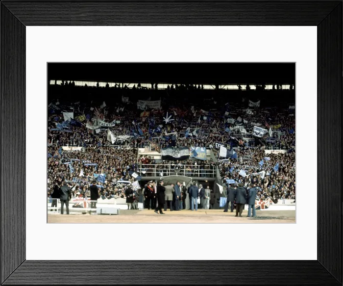 Framed Print : League Cup Final. Aston Villa v. Everton. OPS Everton fans Framed Print : League Cup Final. Aston Villa v. Everton. OPS Everton fans