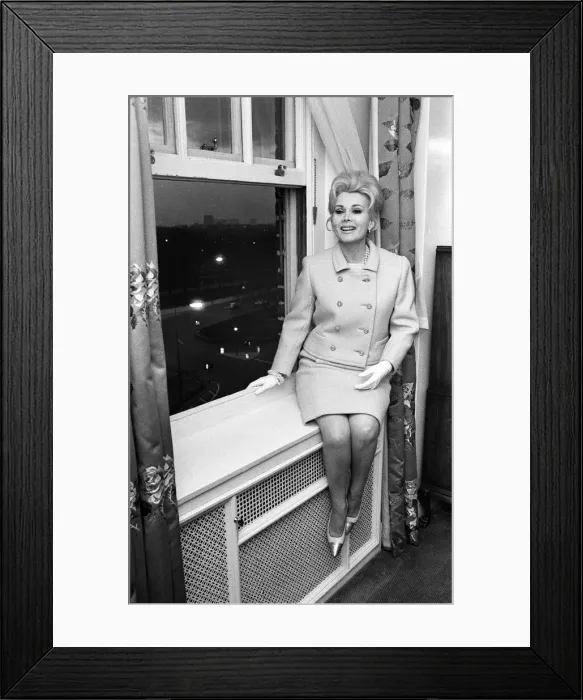 Framed Print : Actress Zsa Zsa Gabor pictured at a West London Hotel, Saturday 12th March 1966 Framed Print : Actress Zsa Zsa Gabor pictured at a West London Hotel, Saturday 12th March 1966