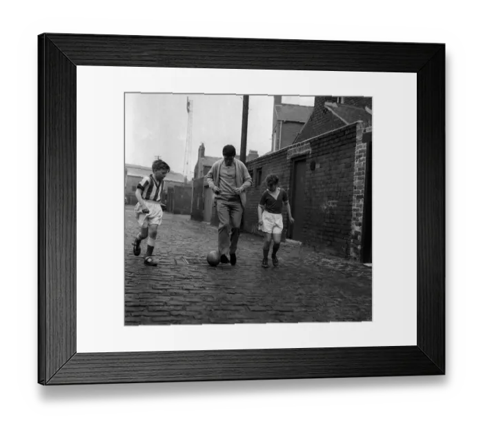 Framed Print : George Herd Sunderland and Scottish centre forward having just heard of his selection to Framed Print : George Herd Sunderland and Scottish centre forward having just heard of his selection to